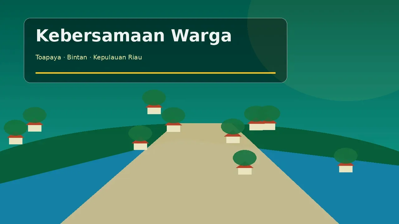Ilustrasi kebersamaan warga Gunung Kijang